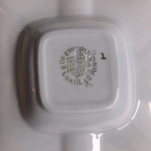Pair of 2 Wedgewood Queensware Ashtray - Barlaston of Etruria - 50’s-60’s ✨ Blue - Picture 6 of 6